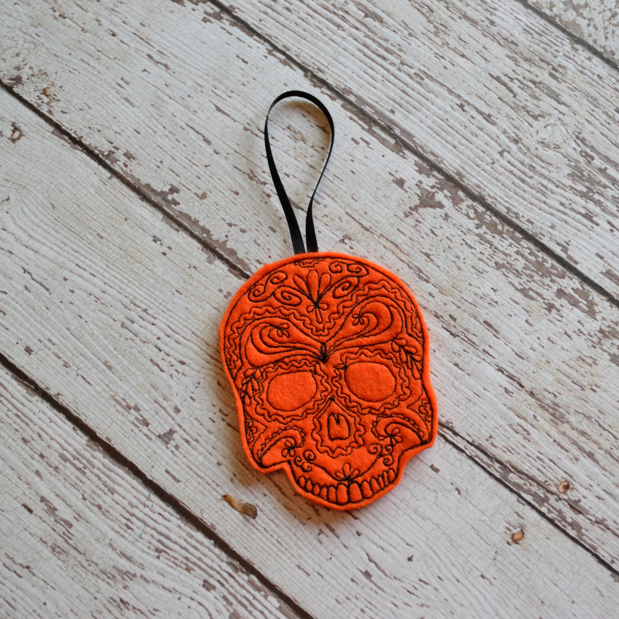 Skull Felt Ornament