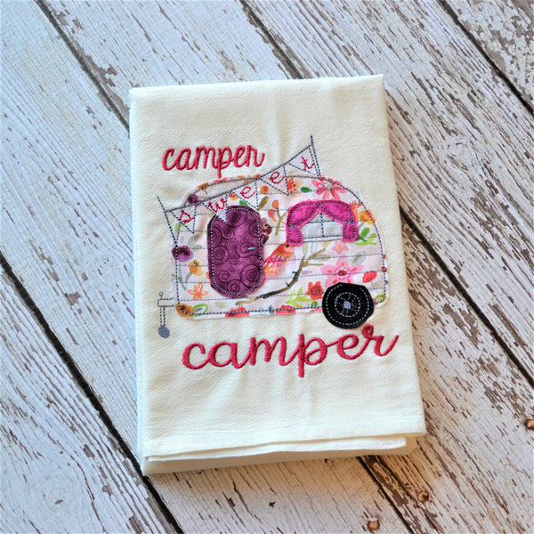 Camper Sweet Camper Tea Towel  - 30x30