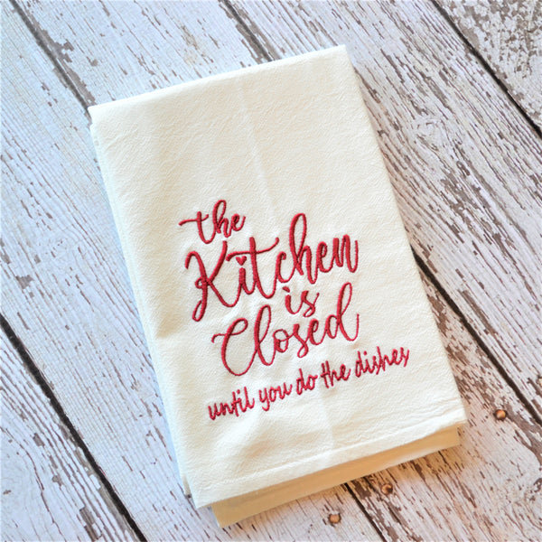 Kitchen Closed Tea Towel