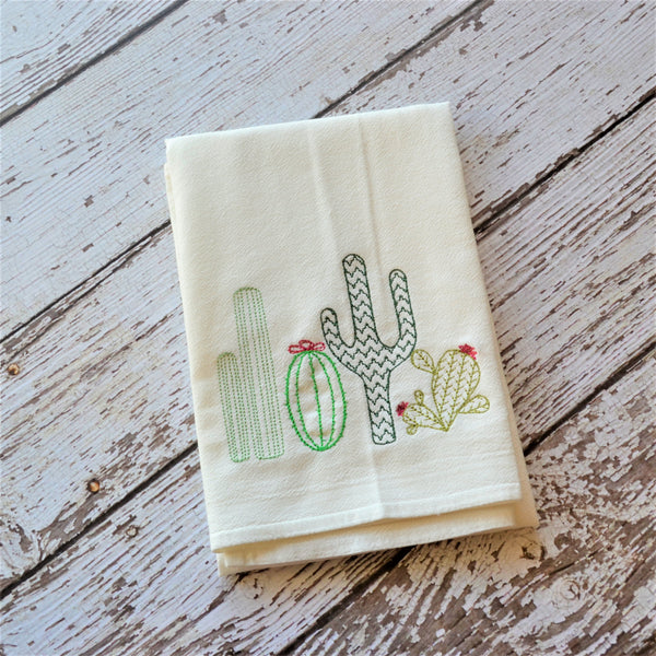 Cacti Tea Towel