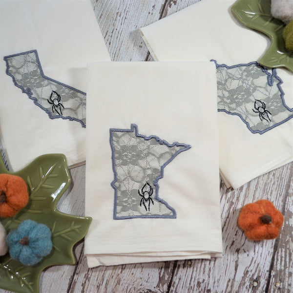 Spooky State Tea Towel - All 50 States Available