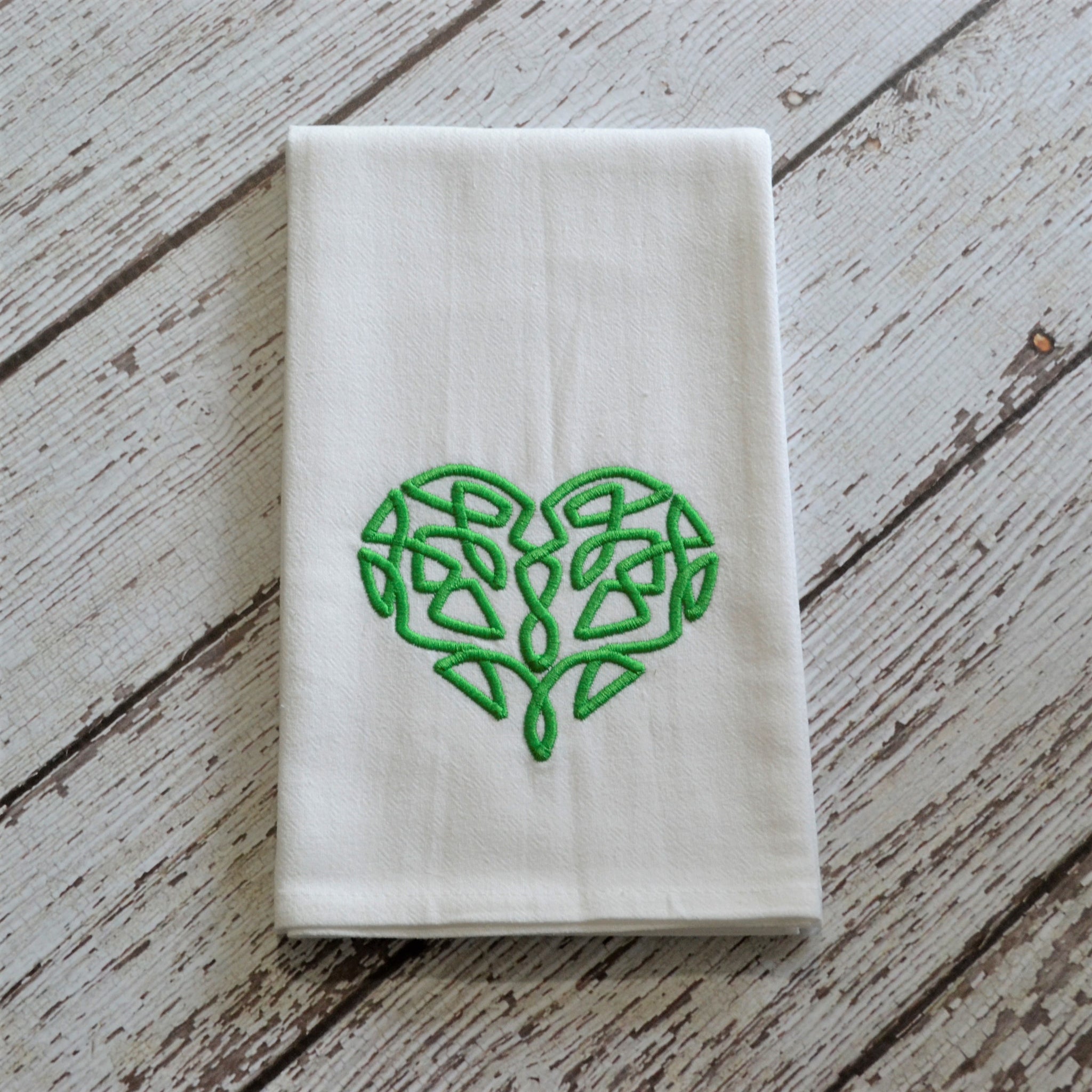 NEW! Celtic Heart Tea Towel