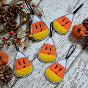 NEW! Halloween Candy Felt Ornaments - Single, 3  or 6 Pack