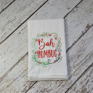 Bah Humbug Tea Towel - Christmas