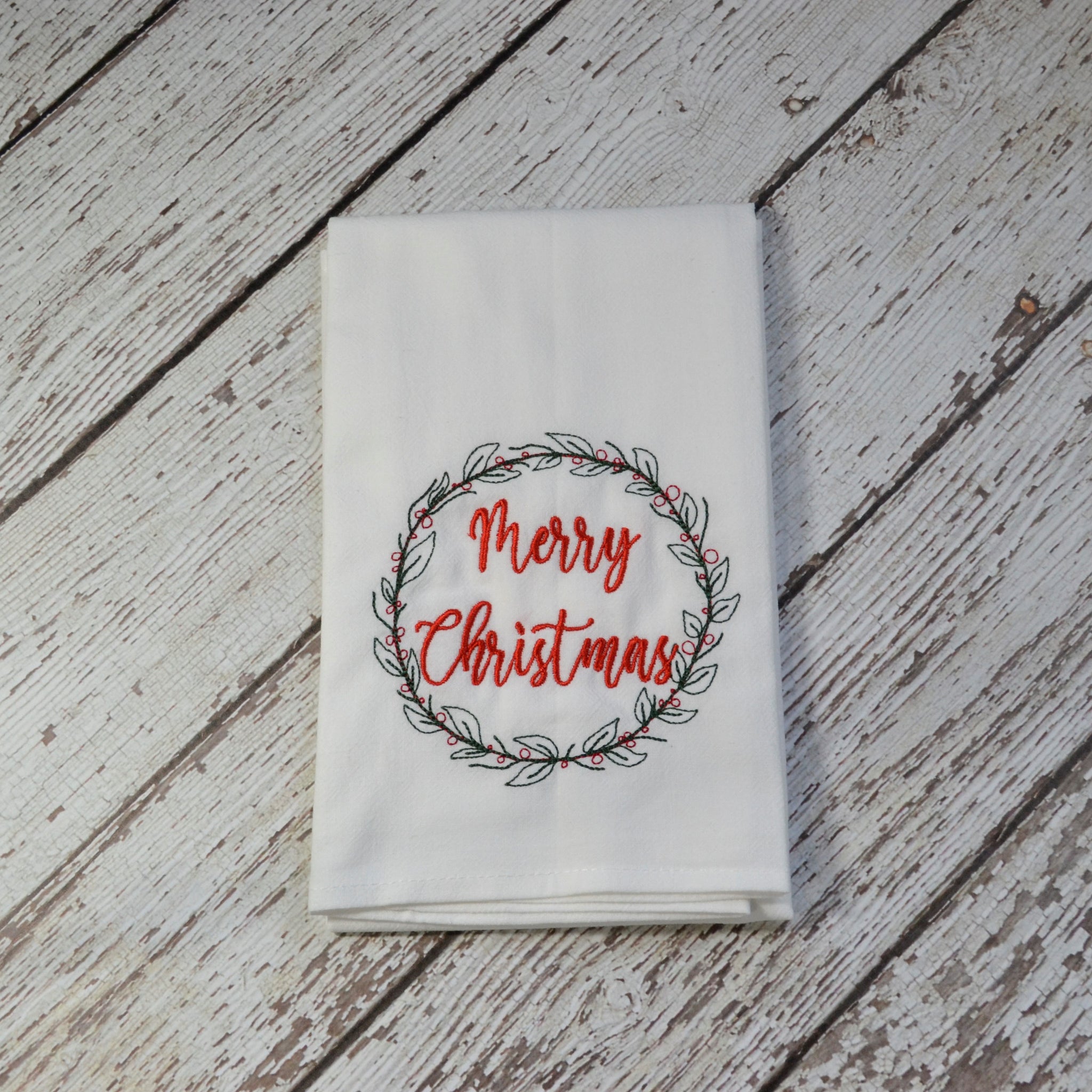 Merry Christmas Christmas Tea Towel - Christmas