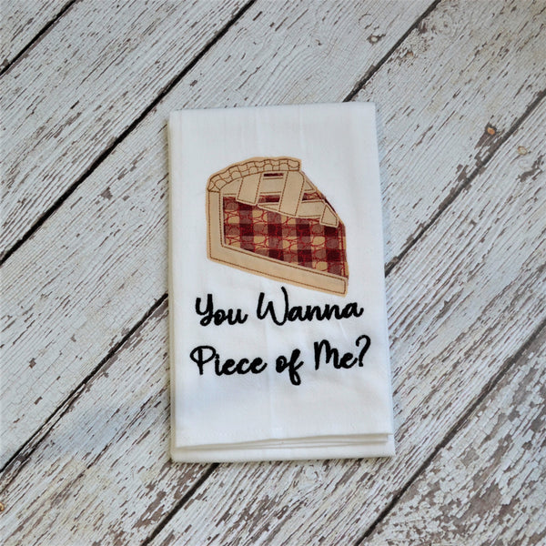NEW! - Piece of Pie Tea Towel - Fall, Thanksgiving, Christmas