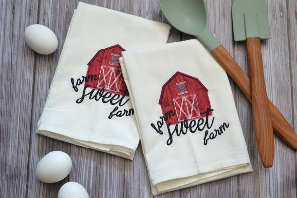 Farm Sweet Farm Floursack Towel