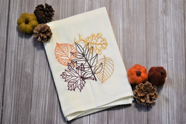 Autumn Leaves Tea Towel