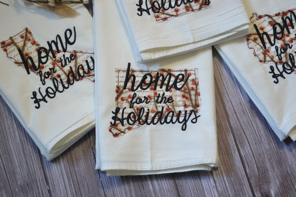 Home For The Holidays State Tea Towel - All 50 States