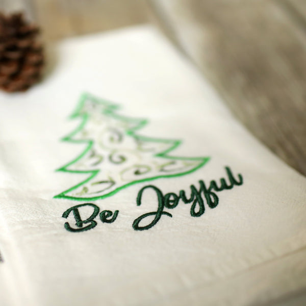 Be Joyful Tea Towel - Christmas
