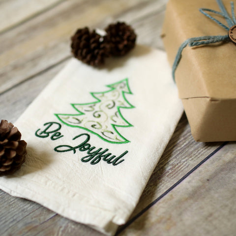 Be Joyful Tea Towel - Christmas